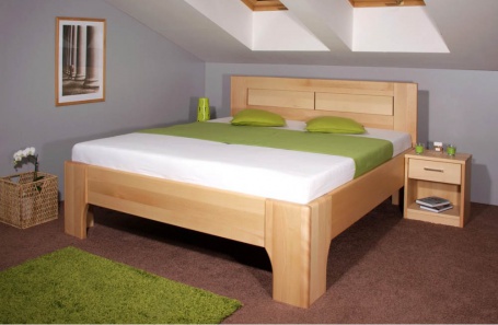 Masívna posteľ s úložným priestorom Olympia 3 - 160/180 x 200cm - výber odtieňov