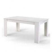 Jedálenský stôl, biela, 140, TOMY NEW