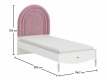 Detská posteľ Susy 90x200cm - rozmery