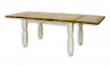 Jedálenský sedliacky rustikálny stôl masív 80x140cm MES 01 A s hladkou doskou - s doskami