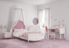 Dievčenská izba II Susy - biela/ružová