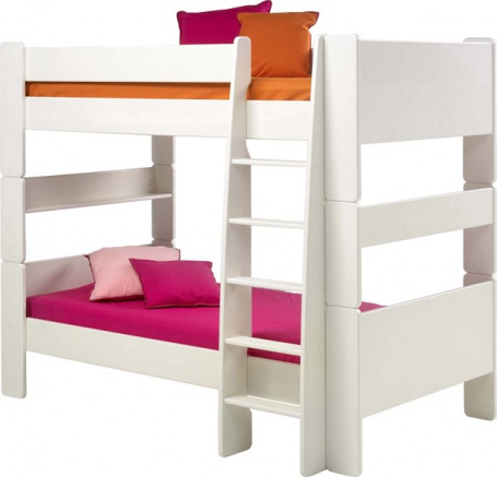 Detská poschodová posteľ Dany 90x200 cm - biela