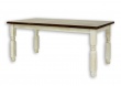 Jedálenský sedliacky rustikálny stôl z masívneho dreva 90x160cm MES 01 A s hladkou doskou - K09 prírodná borovica