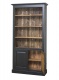 Knižnica Konstantin 109 - čierna s tmavou patinou/hnedá