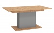 Rozkladací jedálenský stôl Abuela - dub artisan/šedá