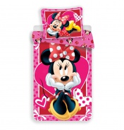 Detské obliečky Minnie  srdce 040b