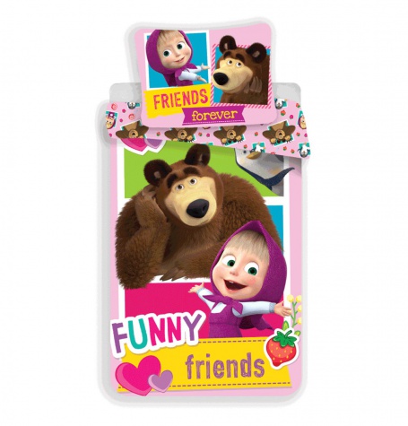 Detské obliečky Míša a Máša Funny Friends