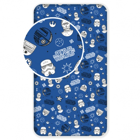 Detské prestieradlo Star Wars blue galaxy