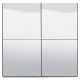 Zrkadlová skriňa s posuvnými dverami Aubrey 220 - biela