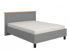 Manželská posteľ 160x200 Lotta - šedá/dub artisan