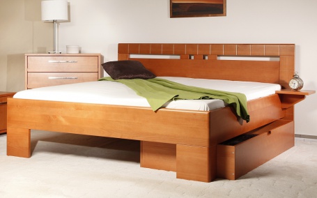 Masívna posteľ s úložným priestorom Varezza 1 - 160/180 x 200cm - výber odtieňov