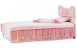 Detská posteľ 100x200cm Chere - breza/ružová