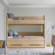 Poschodová posteľ s prístelkou, úložným priestorom a rebríkom Cody Modular - v priestore