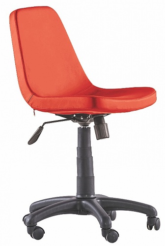 Otočná kancelárska stolička na kolieskach Comfy - červená