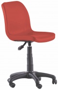 Otočná stolička na kolieskach Common - červená