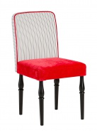 Detská stolička Hook - červená/biela/čierna