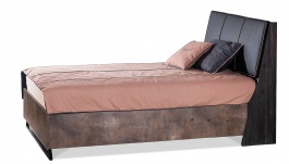Študentská posteľ 120x200 s rozdeleným úložným priestorom Falko - dub rebap/bronz