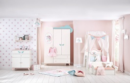 Detská izba Sunbow - béžová/ružová/modrá