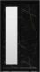 Šatníková skriňa 120 so zrkadlom Roxy - čierna/mramor čierny