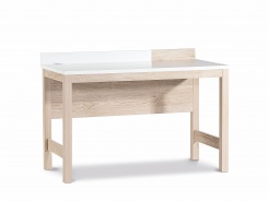 Písací stôl Artos - dub sofia/biela