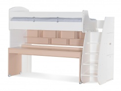 Multifunkčná posteľ II s výsuvným stolom Andy - béžová