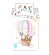 Detské obliečky do postieľky Zvieratká Flying balloon