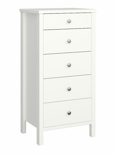 Komoda 5Z Viktoria - biela