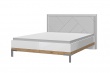 Manželská posteľ 160x200 Salinger - orech pacifik/biela