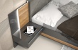 Manželská posteľ 180x200 + závesný nočný stolík Orfea - detail
