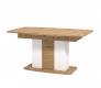 Rozkladací jedálenský stôl Jett - dub artisan/biela