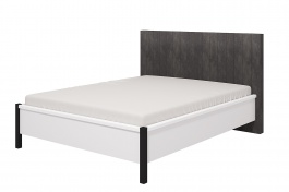 Manželská posteľ 160x200 II Donna - biela/čierna