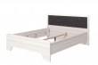 Manželská posteľ 160x200 Zita - jaseň biely/čierna