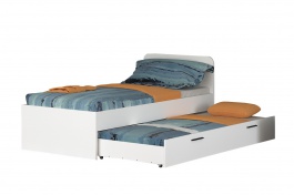Študentská posteľ 90x200 so zásuvkou Jarek - biela