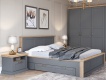 Manželská posteľ 180x200 + nočný stolík + Päťdverová šatníková skriňa Artis - v priestore