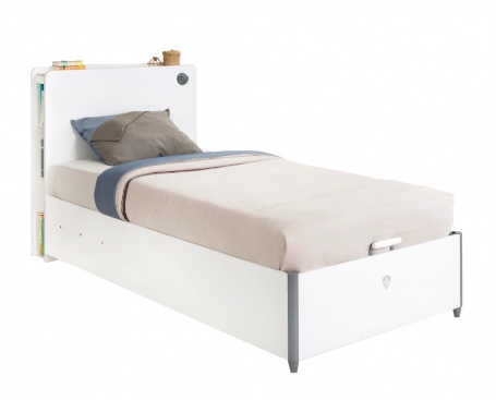 Detská vyklápacia posteľ Pure 100x200cm - biela
