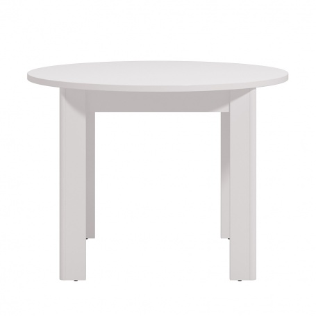 Okrúhly jedálenský stôl Dante - biela