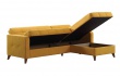 Rohová sedacia súprava, rozkladacia s úložným priestorom Bruggy - žltá