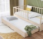 Detská posteľ 100x200cm so zábranami a zásuvkou Fairy - detail