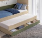 Poschodová posteľ s prístelkou, úložným priestorom a rebríkom Fairy Modular - detail
