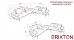 Rohová sedacia súprava s nastaviteľnými operadlami Brixton - rozmery