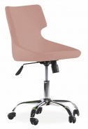 Otočná stolička na kolieskach Colorato - ružová