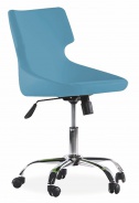 Otočná stolička na kolieskach Colorato - modrá