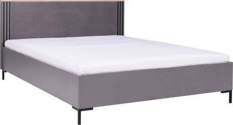 Manželská posteľ 160x200cm Eliot - šedá/dub estana