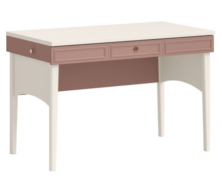 Písací stôl Beauty - béžová/ružová