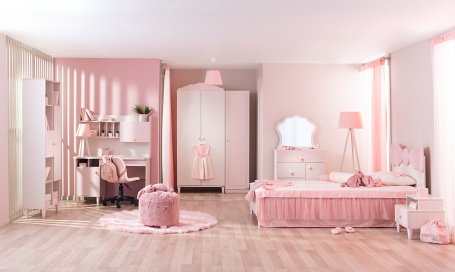 Detská izba II Chere - breza/ružová