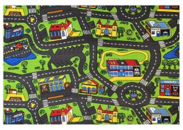 Detský hrací koberec Rally - City Life