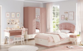 Dievčenská izba II Beauty - béžová/ružová