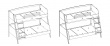Študentská poschodová posteľ 90x200cm-120x200cm Habitat - možnosť nainštalovania rebríka
