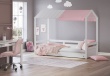 Domčeková posteľ II + drevená polostrieška pre domčekovú posteľ II Fairy - v priestore