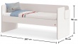 Posteľ II 90x200 Pure Modular - rozmery
